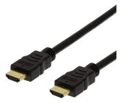 HDMI-kabel (HDMI 2.0), rund, svart, 10m