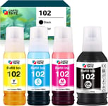 102 Encre Remplacement Compatible Avec Bouteille D'Encre 102 Epson Ecotank Multipack Pour Cartouche Epson Ecotank 102 Pour Ecotank Et-2700 2810 2750 2820 2756 2821 2850 2851 2856 ([DYJ071814]