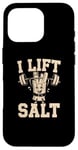 Coque pour iPhone 16 Pro Gym Citation Funny Fries Memes Bodybuilder Fries I Lift Salt