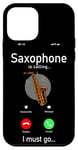 iPhone 12 mini Saxophone Phone Display Saxophone Is Calling I Must Go Case