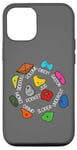 Coque pour iPhone 12/12 Pro Bloc, escalade intérieure, différents types de prises d'escalade