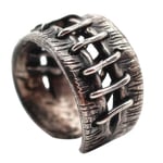 Vintage Stapelbar Crack Ring Goth Punk Ring Cool Gothic Justerbar Ring