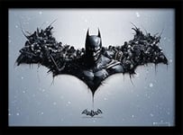 DC Comics FP11087P-PL Batman Arkham Origins 30 X 40 cm "Logo" Framed Print, 16 x 12 inches