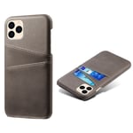 KSQ iPhone 12 Pro- 12 iPhone-deksel med kortholder - Grått
