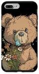 iPhone 7 Plus/8 Plus Funny looking Teddy bear with flowers in hand Case