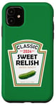 Coque pour iPhone 11 Sweet Green Pickle Relish Costume d'Halloween 2024