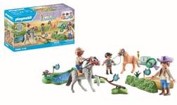 Playmobil 71495 Horses of Waterfall: Pony Tournament, exciting competitions for young champions, featuring extensive accessories, detailed play sets suitable for children ages 4+