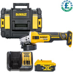 DeWalt DCG405 18V XR BL 125mm Angle Grinder With 1 x 5Ah Battery, Charger & Case