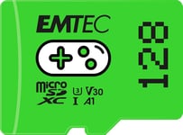 Carte Mémoire Microsd Gaming 128gb - Plus De Stockage De Jeux Et Vidéos - Ecmsdm128gxcu3g - Compatible Nintendo Switch - Green/Vert