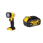 Dewalt DCL040-XJ 18V XR Lithium-Ion Body Only Cordless Torch, Black/Yellow, 15.0 cm*32.0 cm*22.0 cm Battery