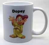 Snow White and Seven Dwarfs Dopey Mug, Personalised Seven Dwarfs Dopey Mug