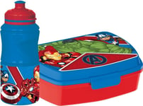 Set Water Bottle From 380 ML And Sandwich Box for Kids Plastic Avengers MARVEL