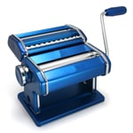 Pasta Machine Pasta Maker Machine Hand Crank Pasta Roller Machine Roller Machine Manual Noodle Maker Pasta Cutters Pasta Cutter (Color : Blue, Size : Free Size) Adjustable Width