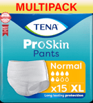 TENA Pants Normal Pull Up Incontinence Pants - Extra Large - 6 x Pack of 15