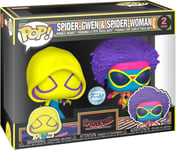 Spider-Man Across Spiderverse Araignée-gwen & Spider-Woman Blacklight Pop 2-Pack