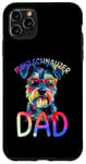 Coque pour iPhone 11 Pro Max Mini Schnauzer Dad Color Pop Art Hommes Mini Schnauzer Lovers