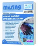 Lot 2 gomme magique MARINA nettoie ligne eau piscine liner skimmer paroi