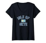 Womens Isle of Skye Scotland Flag V-Neck T-Shirt