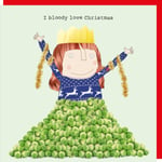 Funny Sprout Mountain Bloody Love Christmas Card – Rosie Made a Thing Xmas Card