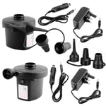 12V Electric Air Pump Fast Inflator Kit for Inflatable Camping Bed Pool Mattress