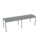 Fermob - Luxembourg 3/4 Seater Bench - Lapilli Grey - Trädgårdsbänkar - Frédéric Sofia