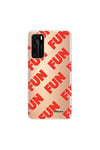 Evetane Coque et étui téléphone mobile huawei p40 souple transparente fun orange motif ecriture tendance evetane.