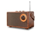 Klassisk retro vintage radio liten musikspelare | Uppladdningsbar liten högtalare ljudmottagare födelsedagspresent till vän och familj