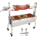 VEVOR Barbecue Rôtissoire Charbon de Bois Grill Rotatif Électrique 41kg Agneau