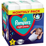 Pampers Yövaipat, koko 4, 100 kpl, 9kg-15kg