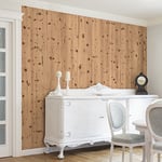 Apalis 104830 Papier peint en non-tissé Motif bois blanc antique Carré Papier peint photo mural 3D pour chambre à coucher, salon, cuisine | Dimensions : 336 x 336 cm, naturel