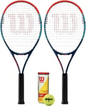 Wilson Impact Tennis Racket Twin Set Package