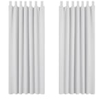 Deconovo Lot de 2 Rideaux Occultants de Maison à Pattes 140x175cm Isolant Thermique Anti Froid pour Gar?ons Gris Perle