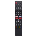 Black Télécommande télévision LED intelligente sans voix, compatible Panasonic Toshiba Kogan, TB500 Nipseyteko