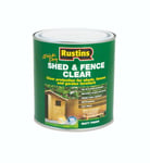 Rustins Quick Dry Shed and Fence Protection for 5 years Matt Clear Finish 1L