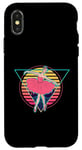 Coque pour iPhone X/XS Ballerine rétro futuriste Synthwave Vaporwave Ballet Pop