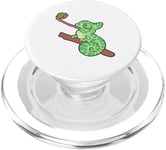 caméléon enfant reptile amphibien zoo enfant PopSockets PopGrip pour MagSafe