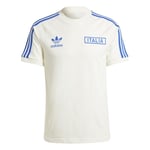 Italia T-Skjorte OG 3-Stripes - Hvit/Blå - adidas Originals, størrelse X-Large