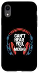 Coque pour iPhone XR Casque DJ ingénieur du son studio de mixage amateur de musique