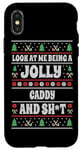 iPhone X/XS Funny Golf Caddy Ugly Christmas Design Xmas Themed Case