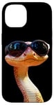 Coque pour iPhone 14 Serpent avec Lunettes de Soleil Python Cobra Mamba Serpents