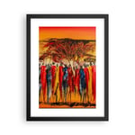 Affiche Poster 30x40cm Tableaux Image Photo Afrique tribu Wall Art Decoration