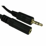 15m LONG 3.5mm Jack AUX Extension Cable Lead Stereo Plug to Socket Headphone