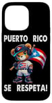 iPhone 14 Pro Max Puerto Rico Se Respeta Baseball Teddy Bear PR Flag Boricua Case