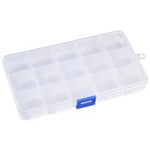 Svartiment Boks Plast Transparent 17,5x10x2,2cm - 15 rom