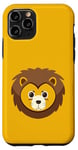 iPhone 11 Pro Cute Yellow Lion Face Costume For Kids and Toddlers Case