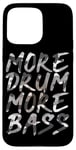 Coque pour iPhone 15 Pro Max Plus de batterie Plus de basse DNB Jungle Music Grey Camo Drum and Bass