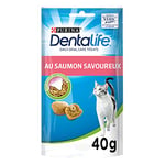 PURINA DENTALIFE | Friandises pour Chat |Saumon | Lot de 8 x 40 g