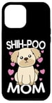 Coque pour iPhone 12 Pro Max Shih-Poo Maman Fête des Mères Grand-mère Chien Maman