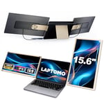 Laptomo 15.6" Extension d'écran pour Ordinateur Portable, Triple Écran Portable Moniteur, 1080P FHD Double Ecran PC Portable, Moniteur Portable with USB HDMI, Plug & Play for Windows, Mac, Chrome