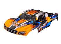 Traxxas 6928T Kaross Slash 4x4/2WD Orange & Blå Målad